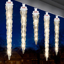 Load image into Gallery viewer, Gemmy Christmas Shooting Star Light String-Icicle-S/8-11" 9" 7" (Classic White)