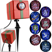 Load image into Gallery viewer, Gemmy Christmas Lightshow Projection-Fire &amp; Ice-Holiday Projector w/8 Slides
