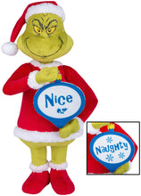 Load image into Gallery viewer, Gemmy Holiday Greeter Grinch w/Naughty and Nice Ornamen