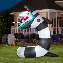 Load image into Gallery viewer, Gemmy 9.5' Animated Airblown Inflatable Beetlejuice Sandworm w/LEDs