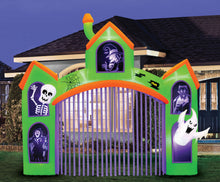 Load image into Gallery viewer, 12' Inflatable Haunted Archway With Projection Silhouette