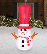 Load image into Gallery viewer, 4&#39; Inflatable Long Hat Snowman
