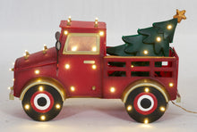 Load image into Gallery viewer, 27" UL LED Truck With Christmas Tree Sculpture