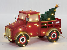 Load image into Gallery viewer, 27" UL LED Truck With Christmas Tree Sculpture