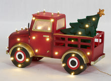 Load image into Gallery viewer, 27" UL LED Truck With Christmas Tree Sculpture