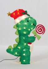 Load image into Gallery viewer, 26" UL Dinosaur With Peppermint Sculpture