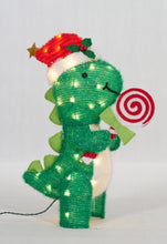 Load image into Gallery viewer, 26" UL Dinosaur With Peppermint Sculpture