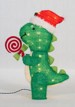 Load image into Gallery viewer, 26" UL Dinosaur With Peppermint Sculpture