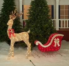 Load image into Gallery viewer, Set Of 2 UL Buck And Sleigh Sculpture