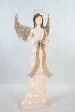 Load image into Gallery viewer, 60" UL Glittering Thread Praying Angel Sculpture