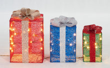 Load image into Gallery viewer, Set Of 3 UL Gift Box Sculpture