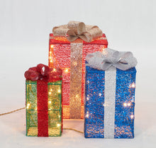 Load image into Gallery viewer, Set Of 3 UL Gift Box Sculpture