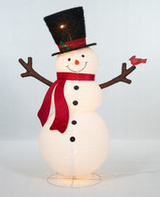 Load image into Gallery viewer, 60" UL Pop-Up Fluffy Snowman Sculpture