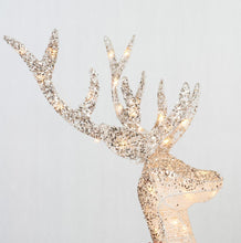 Load image into Gallery viewer, Set Of 2 UL Ombre Glittering Thread Buck And Doe Sculpture