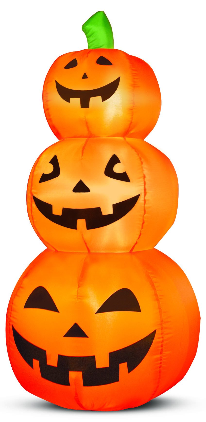 4' Airblown Pumpkin Stack Halloween Inflatable