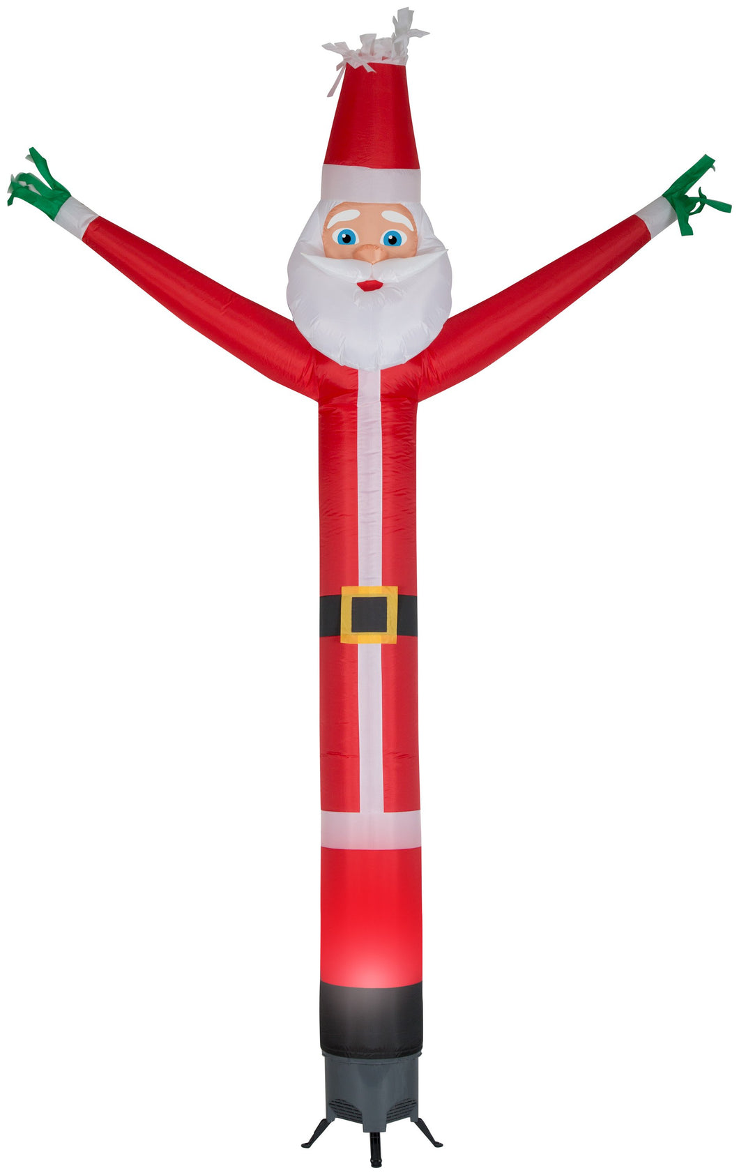 Gemmy 12' Animated Airblown Jolly Jiggler Santa w/Internal Spotlight