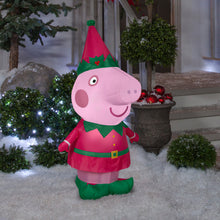 Load image into Gallery viewer, Gemmy 4&#39; Airblown Christmas Peppa Pig
