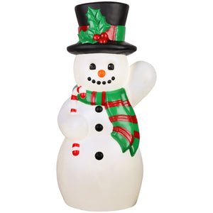 Lighted Blow Mold Outdoor Décor Vintage Snowman