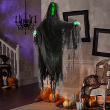Load image into Gallery viewer, Gemmy Hanging Illusion Face Black Ghoul (Green)
