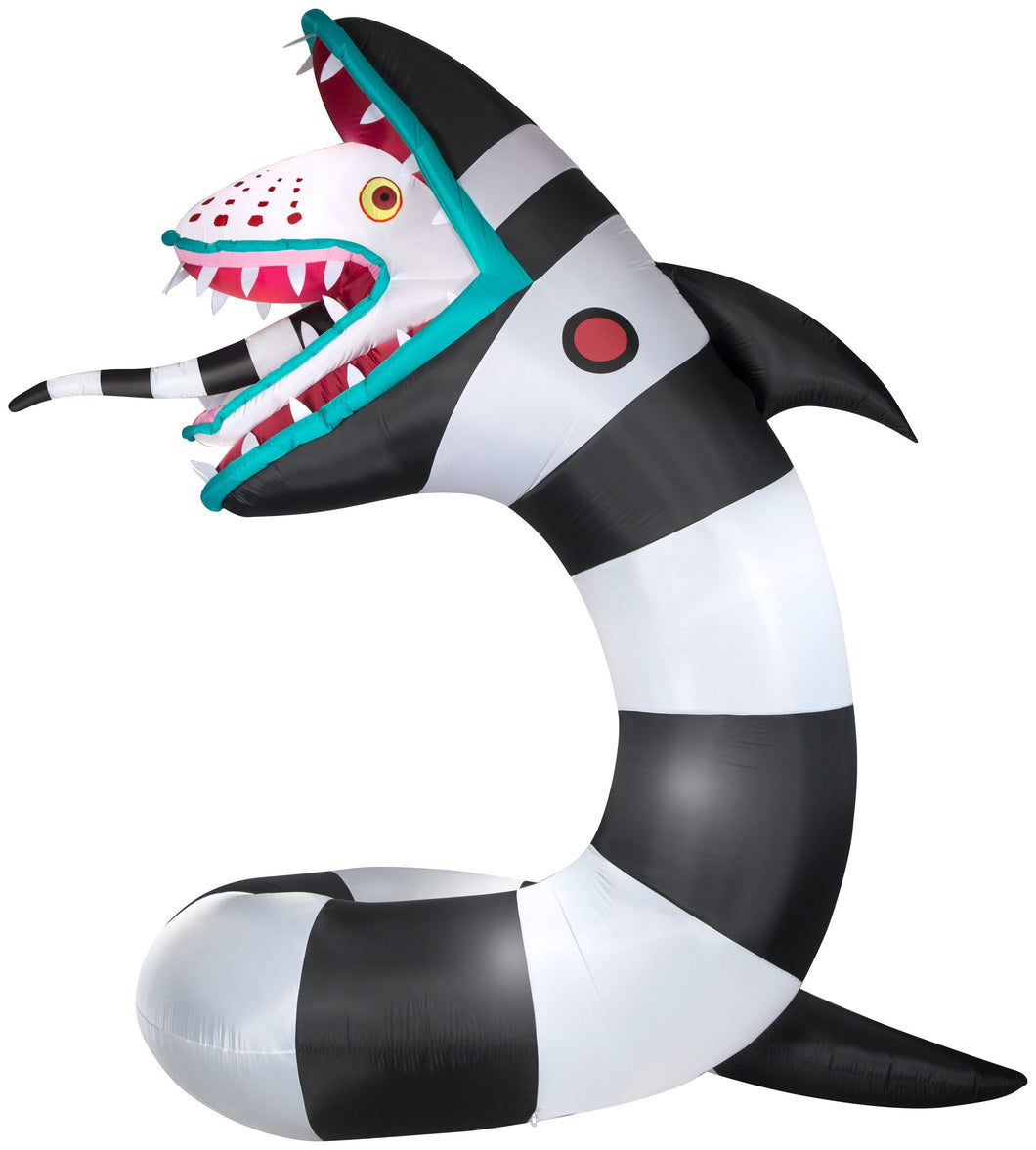 Gemmy 9.5' Animated Airblown Inflatable Beetlejuice Sandworm w/LEDs