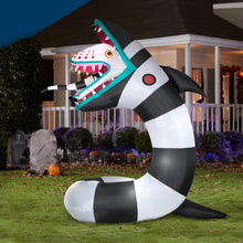 Load image into Gallery viewer, Gemmy 9.5&#39; Animated Airblown Inflatable Beetlejuice Sandworm w/LEDs
