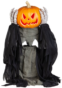 Gemmy 2.5ft Animated Head Lifting Pumpkin Reaper