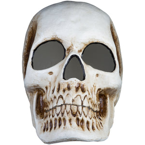 20” Blow Mold Lighted Decor-Candle Flicker-Natural Bone Skull