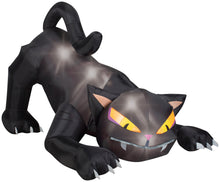 Load image into Gallery viewer, 6&#39; Animated Airblown Black Cat w/Turning Head Halloween Inflatable
