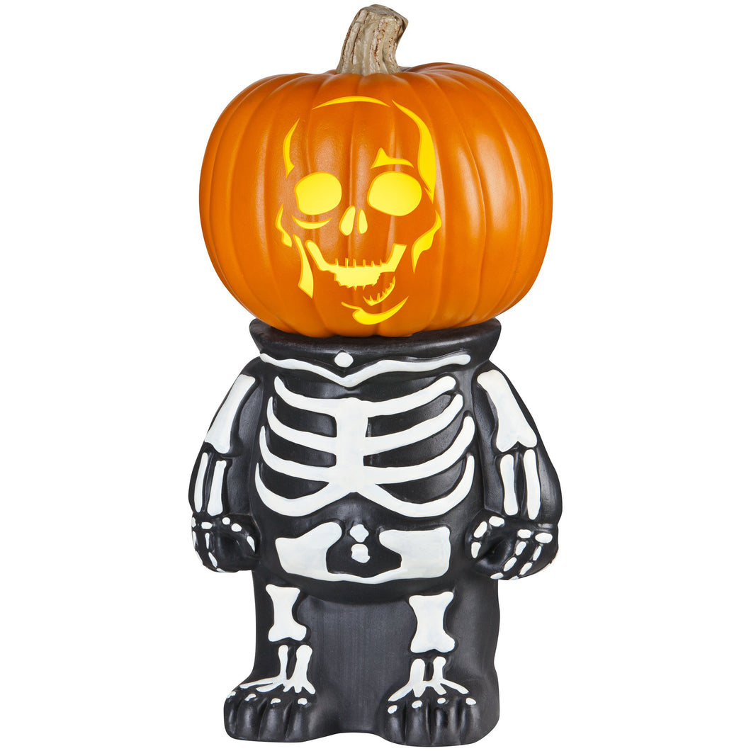 Gemmy Pumpkin Stand Skeleton