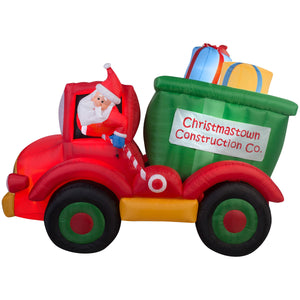 6' Animated Airblown Dump Truck w/Presents - Christmas Inflatable