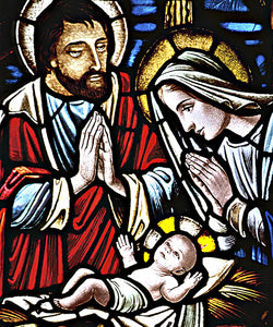 Baby Jesus, Joseph, Mary Blanket