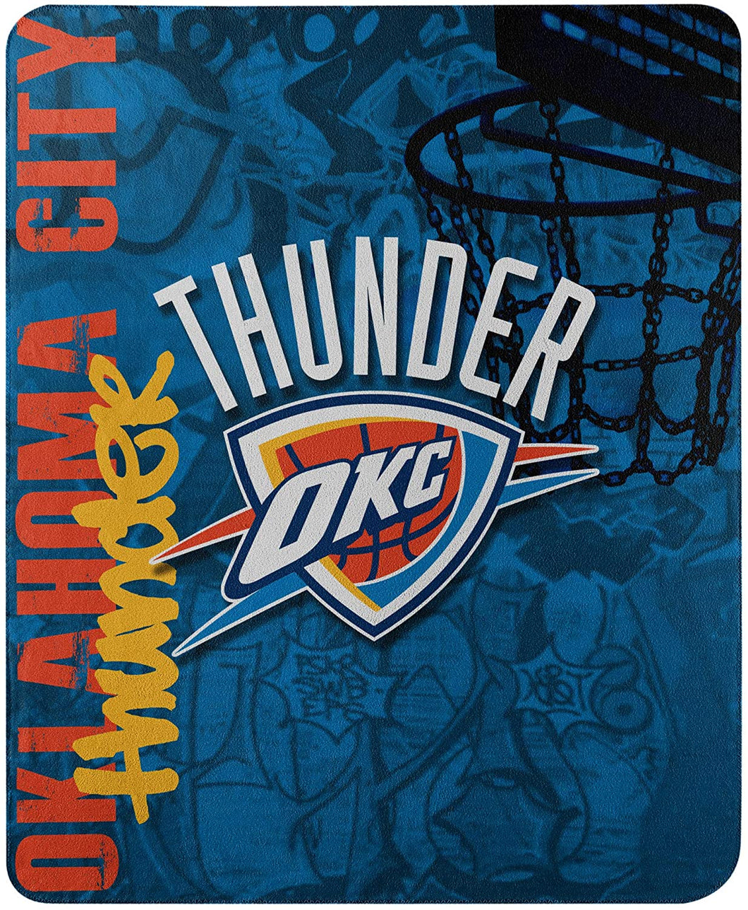 Thunder Printed Fleece Throw, 50-inch by 60-inch