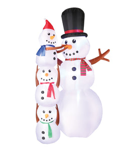 10' Inflatable Snowmen Scene