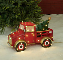 Load image into Gallery viewer, 27&quot; UL LED Truck With Christmas Tree Sculpture
