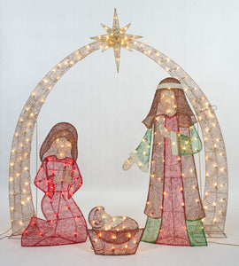 66" Set Of 4 Nativity Set Sculpture