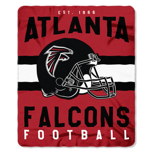 NFL Atlanta Falcons NFL Singular 50-Inch by 60-Inch Printed fleece Throw, Red, 50-inches x 60"
