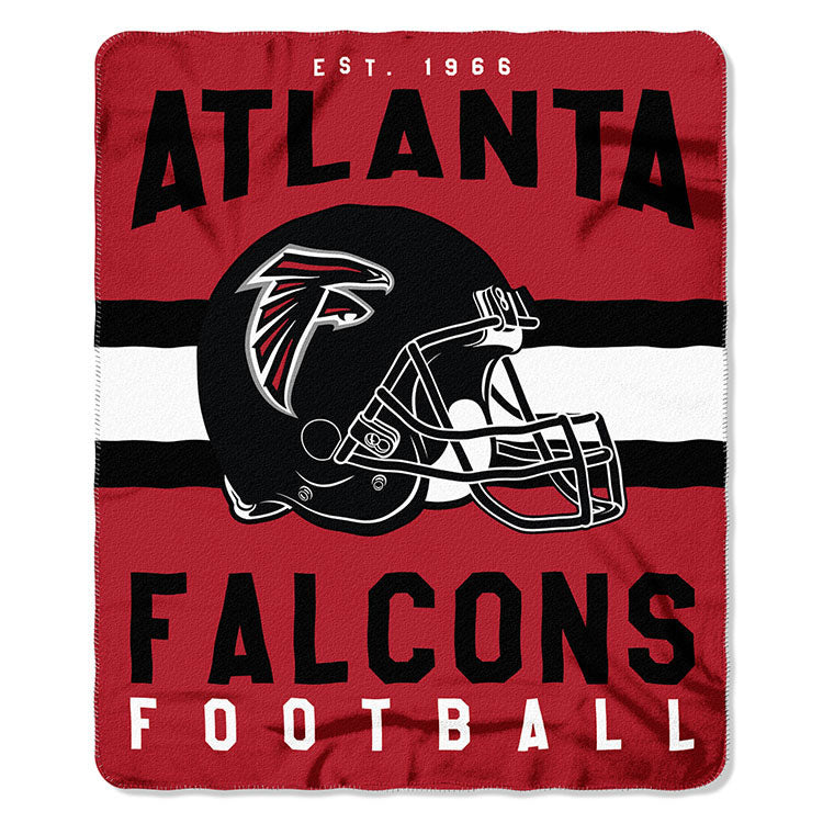 NFL Atlanta Falcons NFL Singular 50-Inch by 60-Inch Printed fleece Throw, Red, 50-inches x 60