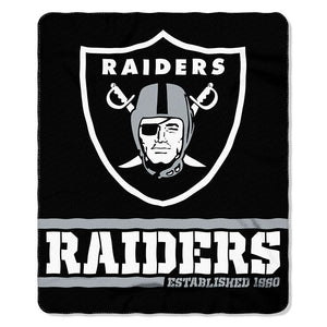 Raiders Splitwide Fleece Throw