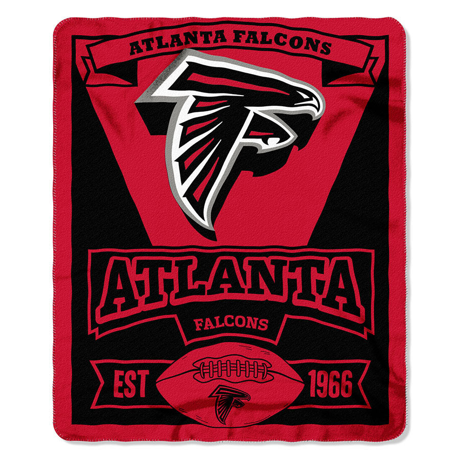 NFL Atlanta Falcons Marque Printed Fleece Throw, 50-inch by 60-inch